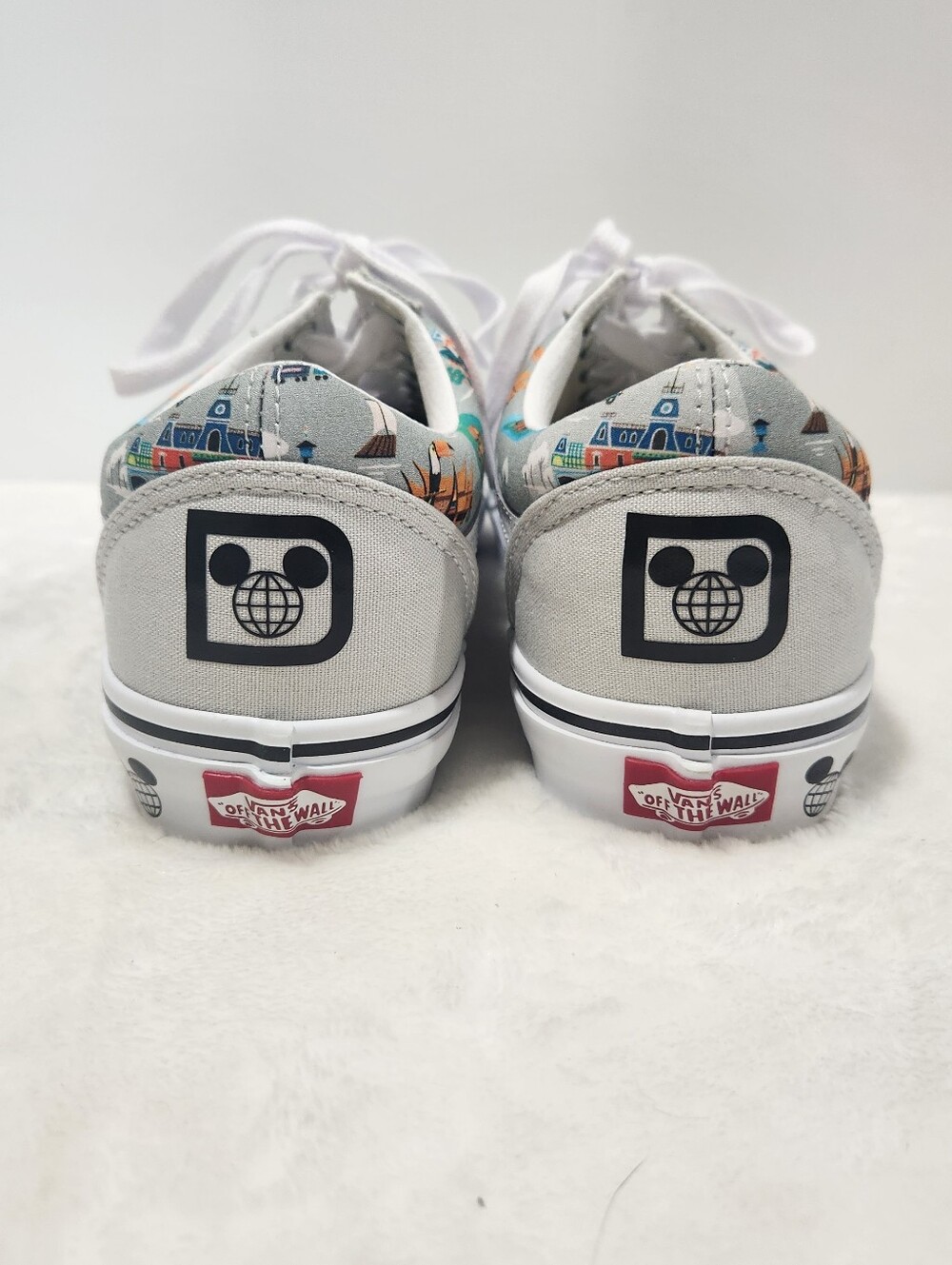 Vans Old Skool Walt Disney 50th Anniversary Park Map Sneakers Mens 8 Womens 9.5 - Picture 6 of 14